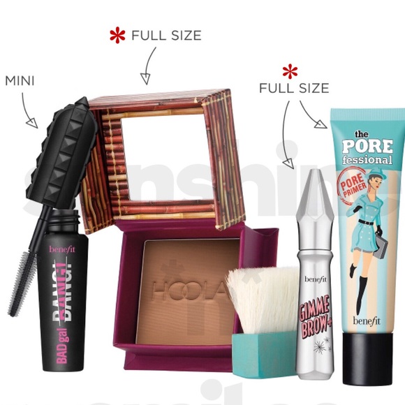 BENEFIT Hoola Bronzer + POREfessional Primer + Gimme Brow + Mascara + Gift Tin - Picture 2 of 8